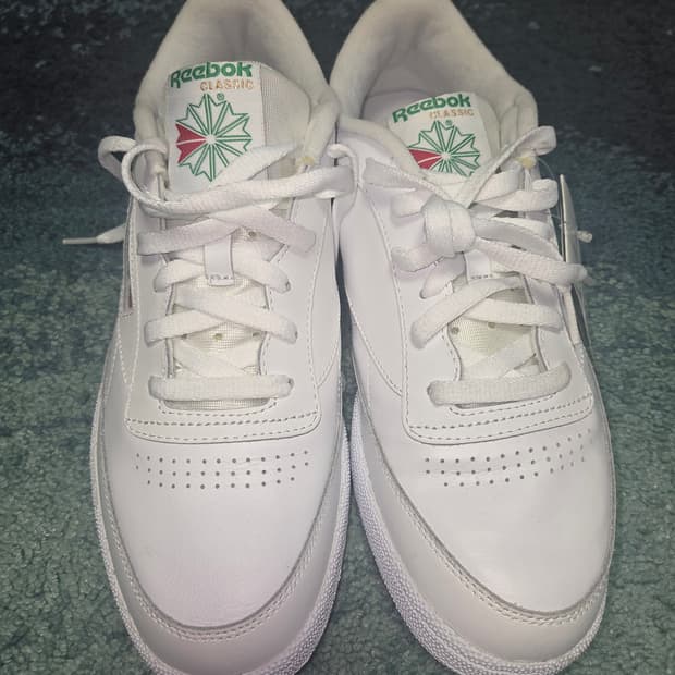 리복 클럽c85 화이트그린 285mm