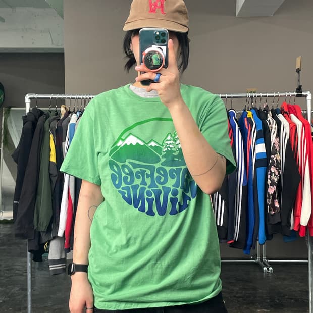 빈티지 프린팅 반팔 티셔츠 (B047)  