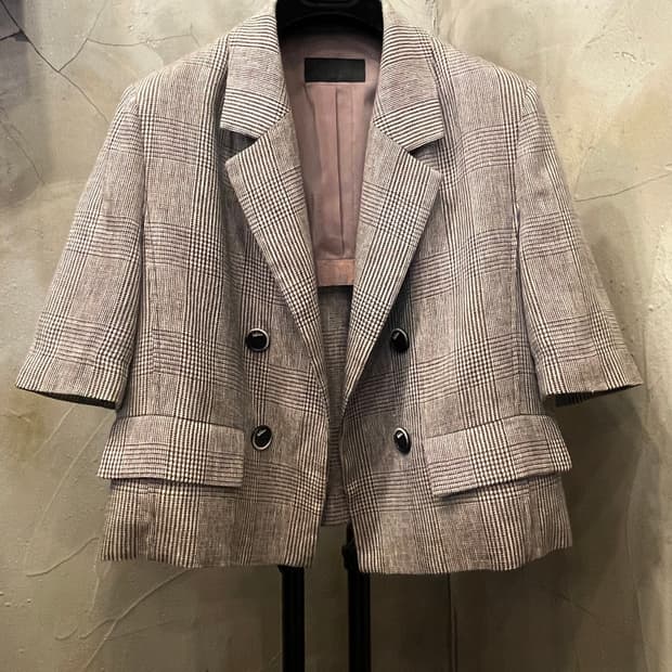 신세계 인터내셔날 보브 21년산 헤링본 크롭 자켓 55~66