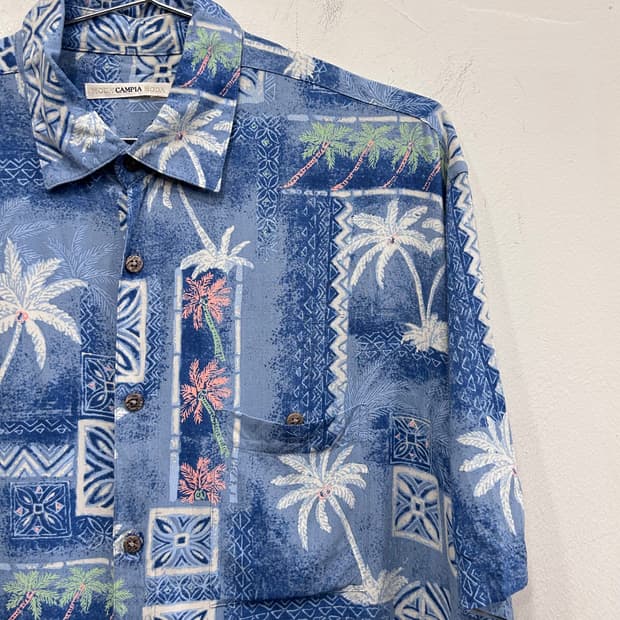 MODA 아메리칸 빈티지 하와이안 패턴 셔츠