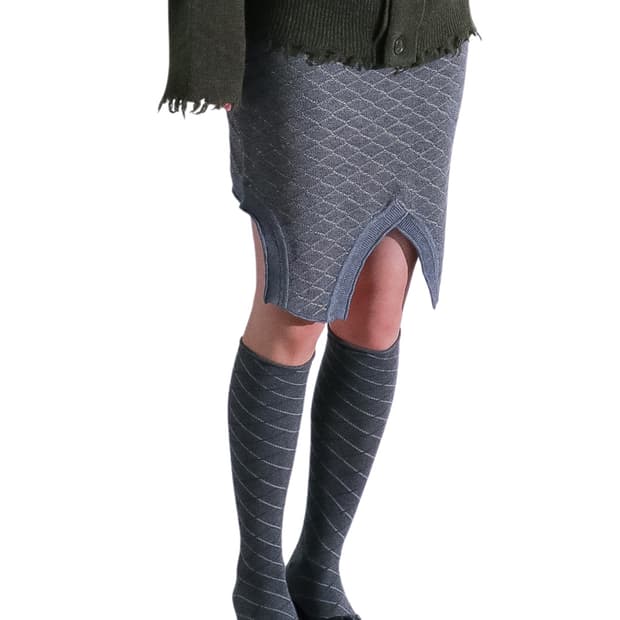 F/ PERVERZE 퍼버즈 스티치 베스트 스커트