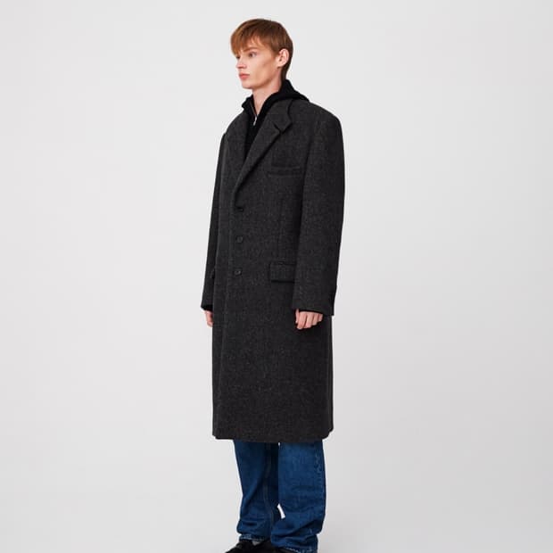 (L) 문선 트위드 코트