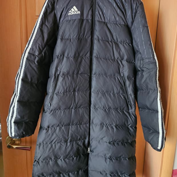 아디다스오리털블랙롱패딩