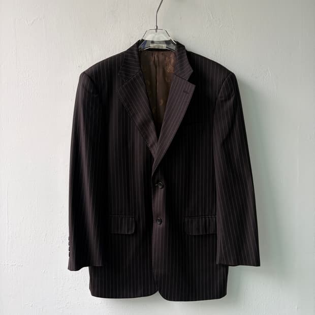 피에르 가르뎅 스트라이프 테일러드 자켓
