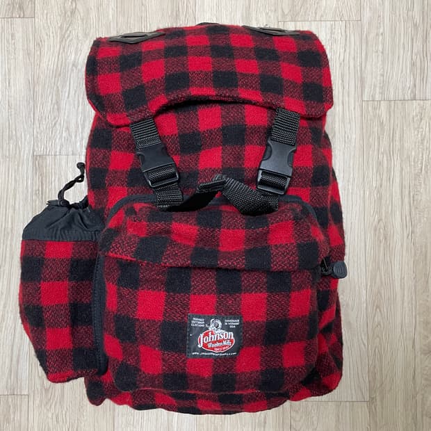 존슨울른밀즈 럼버잭체크 울 백팩(RRL&LVC&폴로)