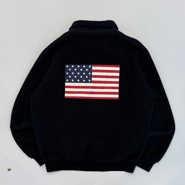 Polo 폴로랄프로렌 성조기 플리스 하프 집업