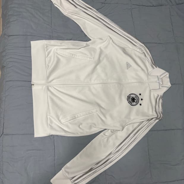 아디다스 독일 트랙집업 실버