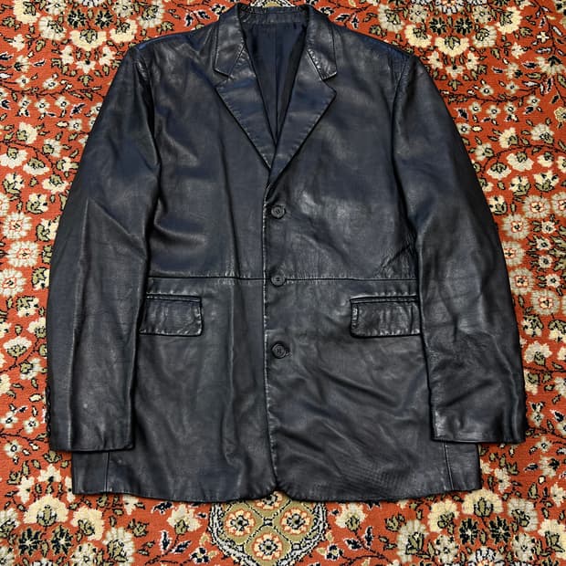 [L] 램스킨 빈티지 양가죽 블레이저 자켓
