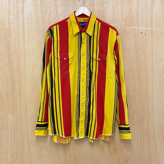 WRANGLER stripe western shirts 랭글러 웨스턴셔츠