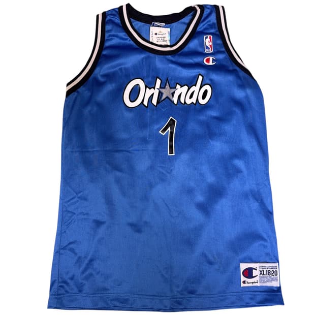 빈티지 90s 챔피온 올랜도매직 앤퍼니하더웨이 메쉬져지 XL