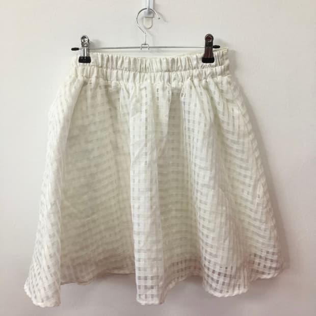 빈티지 와플 스커트