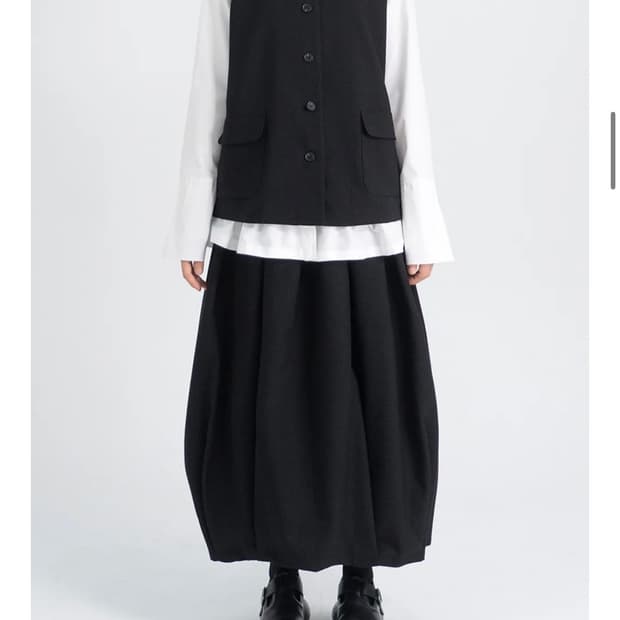 유노이아 frill collar shirt (white)