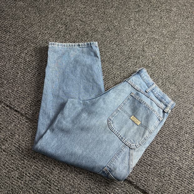 랭글러 올드스쿨 카펜터 루즈핏 데님 워크 팬츠 2972