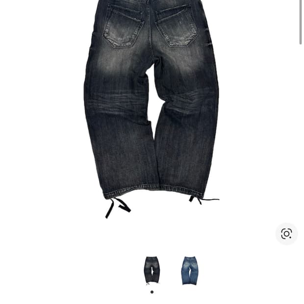 [2] 논노드 더블 포켓 재패니스 데님 워시드 블랙