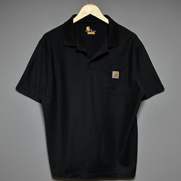 [L]칼하트 블랙 피케 티셔츠