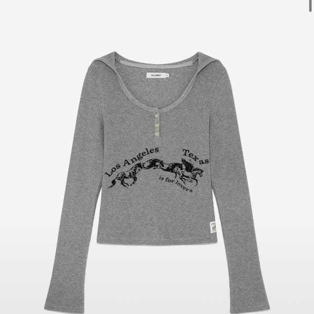 Glowny TEXAS WAFFLE LONG SLEEVE (GRAY)