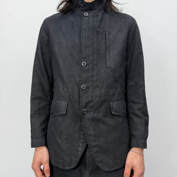 CAFÉ SOHO Coated Zip Blazer