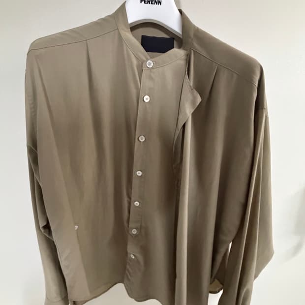 무명 더블 레이어드 랩 베이지 