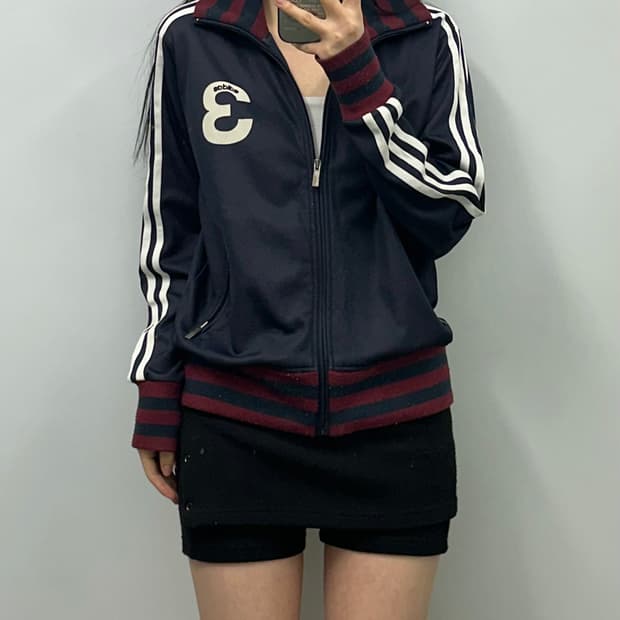 아디다스 3 로고 희귀 져지 트랙탑