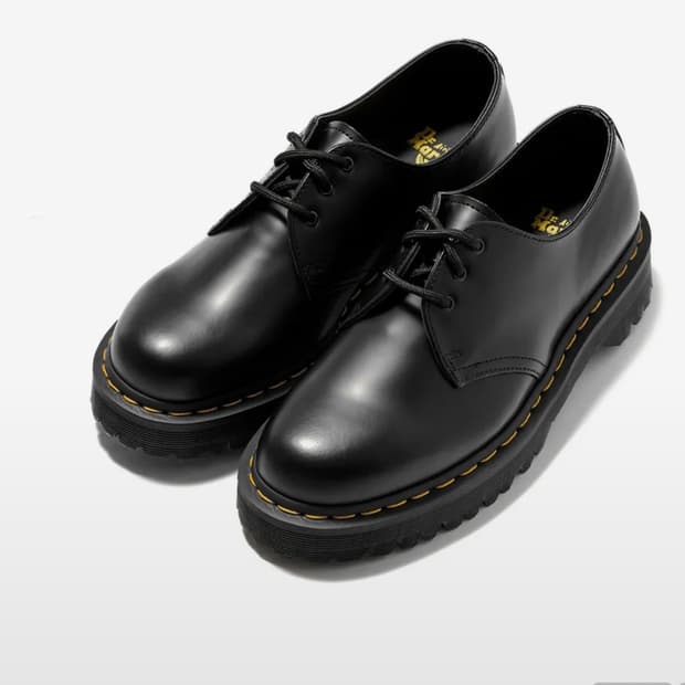 닥터마틴 1461 3홀 벡스 블랙 스무스 