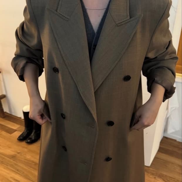 에토스 멕시버튼 롱 코트 새상품m