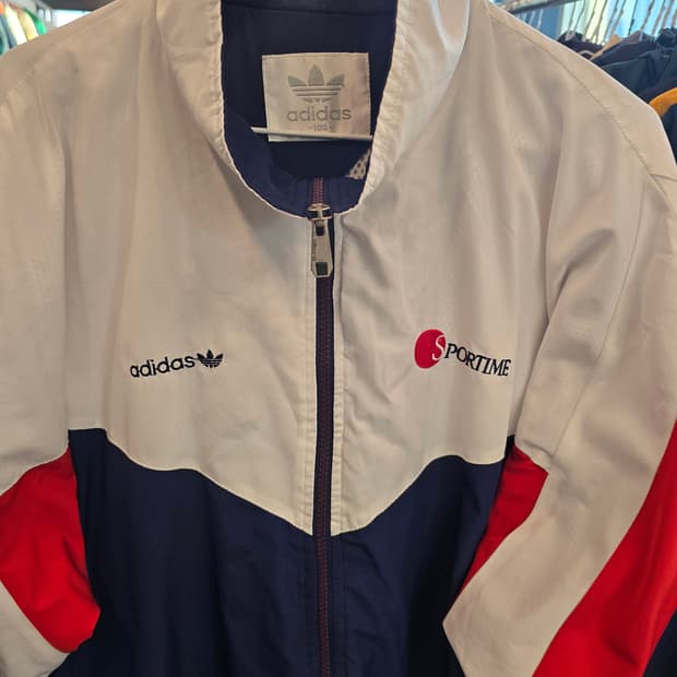 아디다스 빈티지 올드스쿨 SPORTIME 바람막이 자켓 93년제작