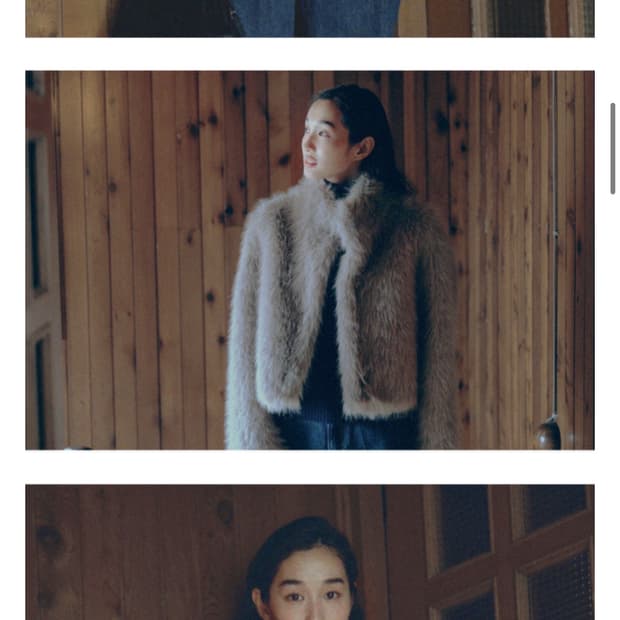 망고매니플리즈 앤티크퍼자켓 ANTIQUE FUR JACKET_GREY