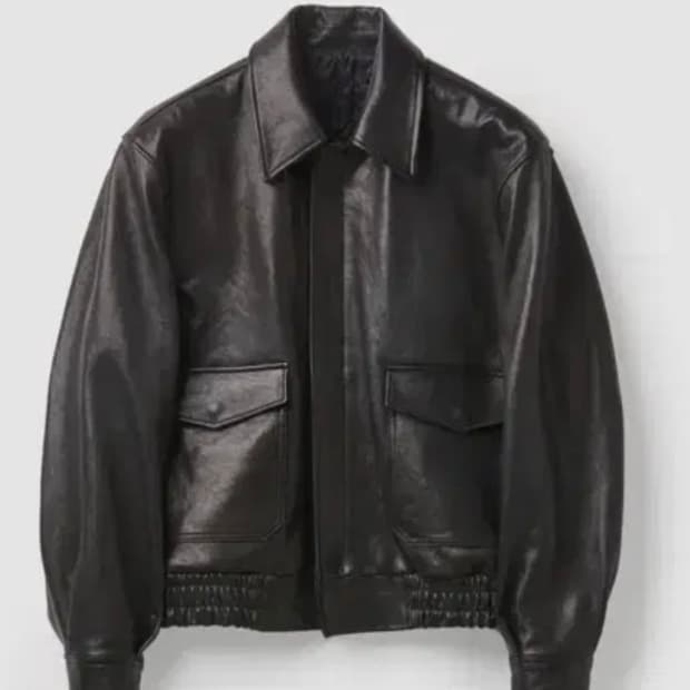 [XL] 쿠어 레더 A-2 자켓 블랙