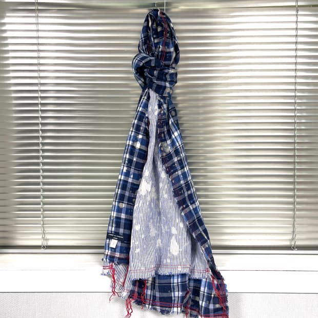 COMME des GARCON HOMME-CHECK STOLE