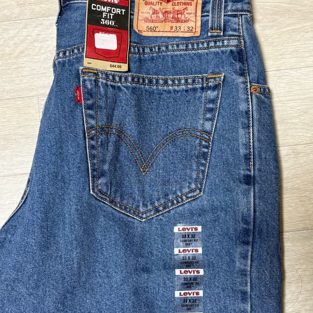 리바이스 560 컴포트핏 데님 33x32 새상품