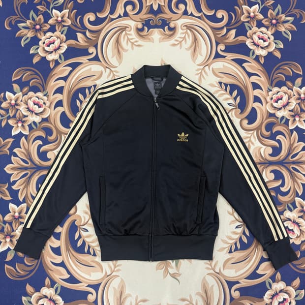 (XL)아디다스 Adidas 슈퍼스타 트랙탑 져지(블랙,검금)