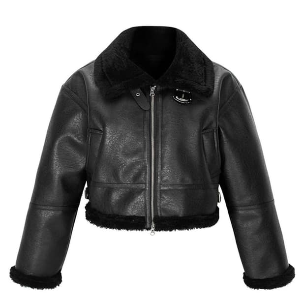 MYUUN crop mustang (black)