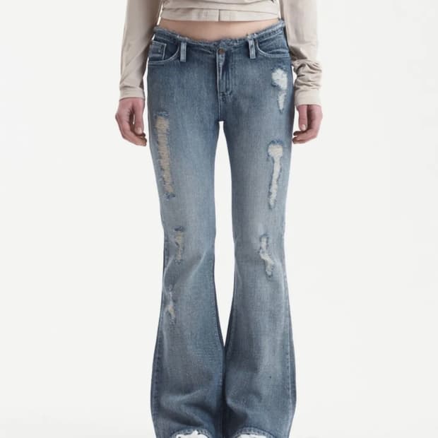 시너진 ROUGH DISTRESSED DENIM PANTS 빈티지 블루