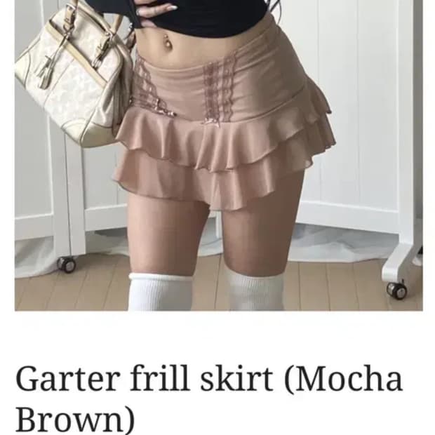 구해요 입질연plz Garter frill skirt 엔젤넘버555