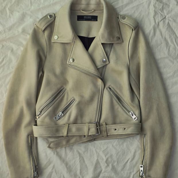 ZARA 자라 베이직 스웨이드st 라이더 자켓