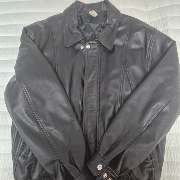 선플라워 90s 레더 봄버 50사이즈