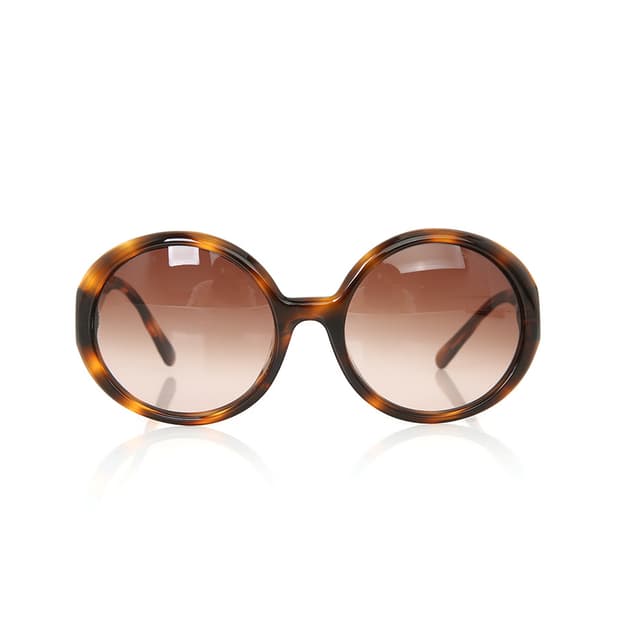 샤넬 퀼팅 선글라스 브라운 라운드 하바나 선글 5120