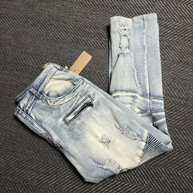 발망 디스트로이드 데미지 워싱 바이커 팬츠y 5220