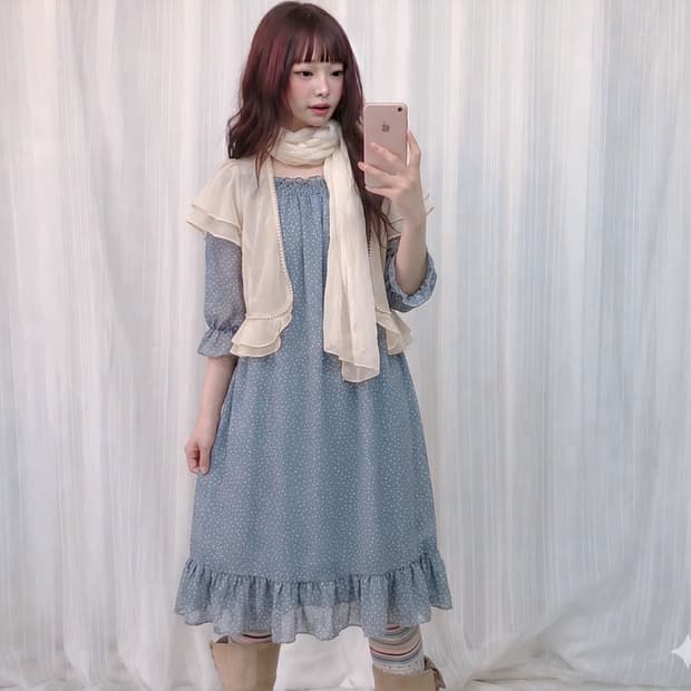 하늘 구름 소녀 코디 set