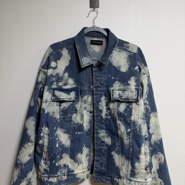 선데이오프클럽 블리치드 데님 자켓