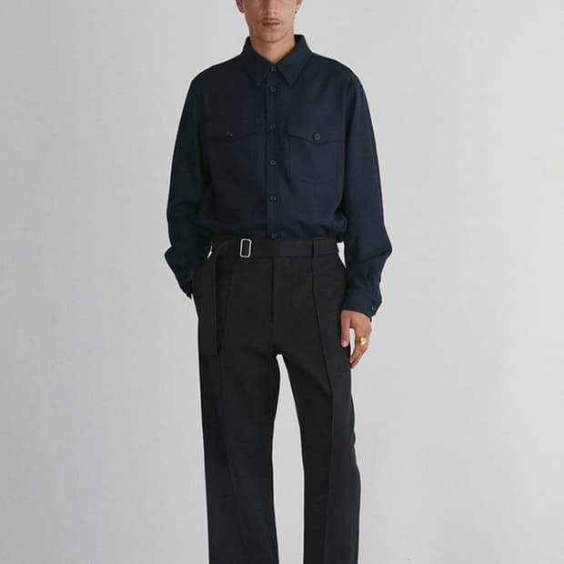 렉토 벨트디테일 코튼팬츠 삽니다(L)