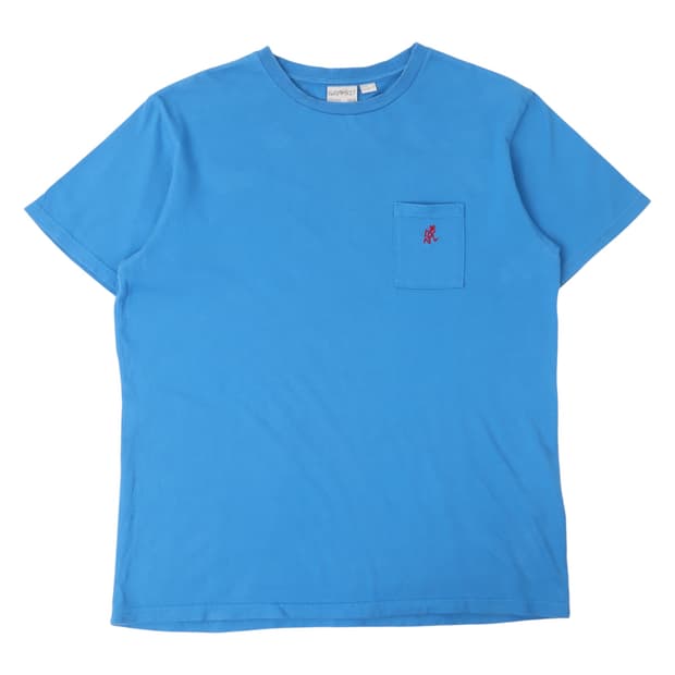 그라미치 블루 포켓 로고 티셔츠