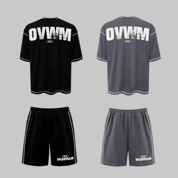 압도 OVWM 와플 오버핏 세트 미개봉 새상품
