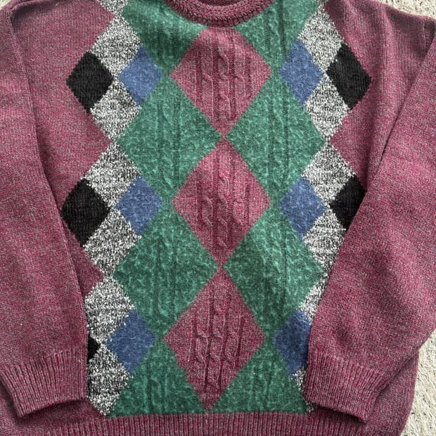 이태리제 SAND 울 니트 사이즈 105-110