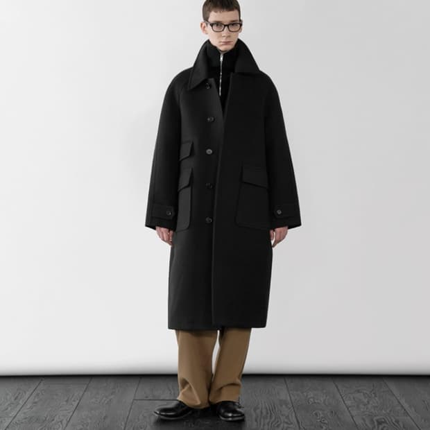 [L] 라퍼지스토어 발마칸 코트 블랙