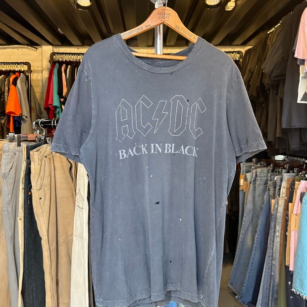 ACDC 락밴드 프린팅 티셔츠