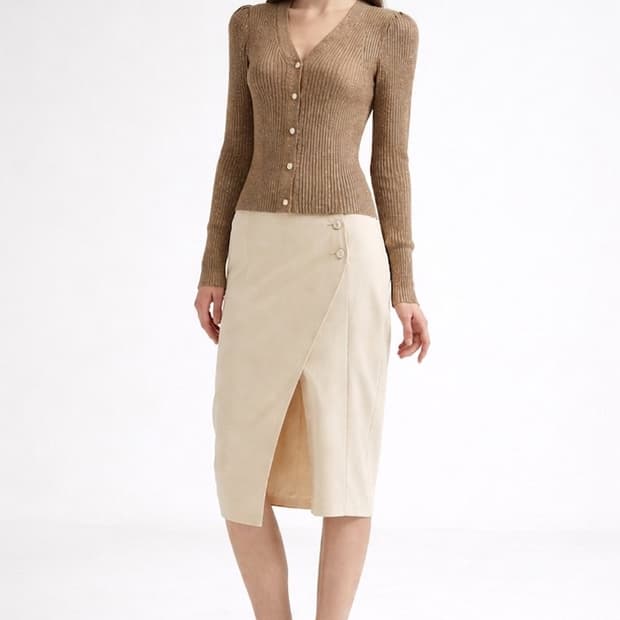 베르니스 글리터 골지니트 가디건 85사이즈