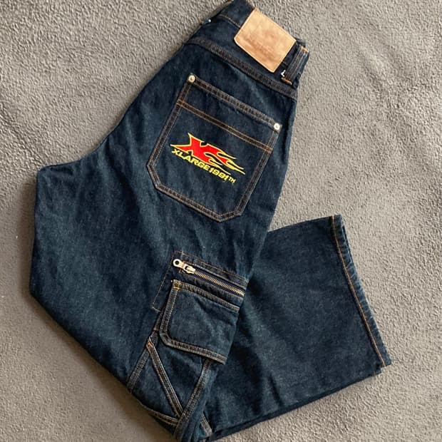 엑스라지 카고 데님팬츠 W30