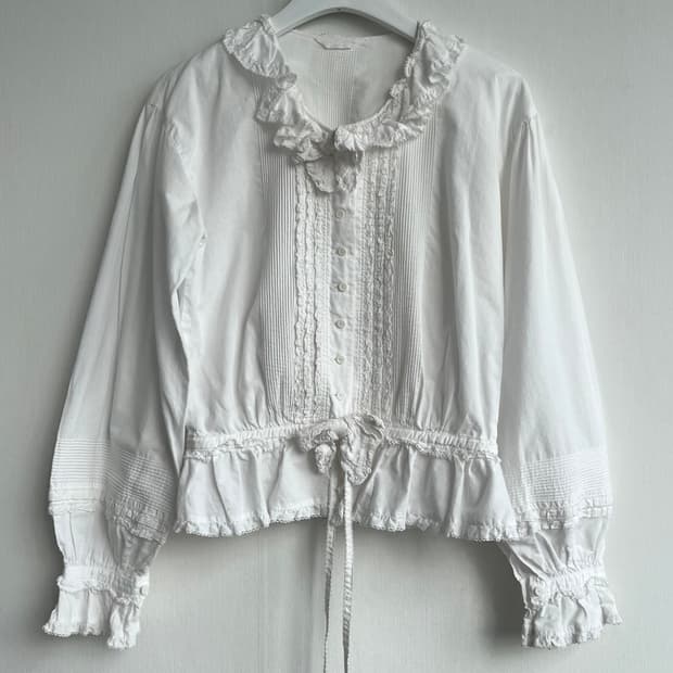 PINK HOUSE 리본 프릴 블라우스