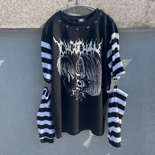 ACDC RAG 고딕 키치 프린팅 티셔츠